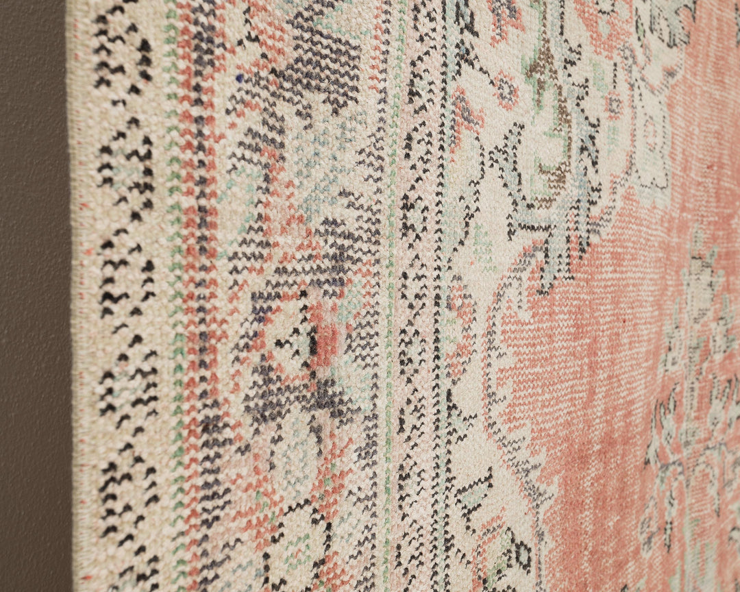 Distressed Oushak Rug 5' 11" x 10' | No. VR16935