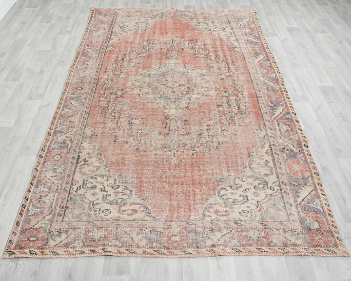 Pastel Oushak Rug 5' 8" x 9' | No. VR36411