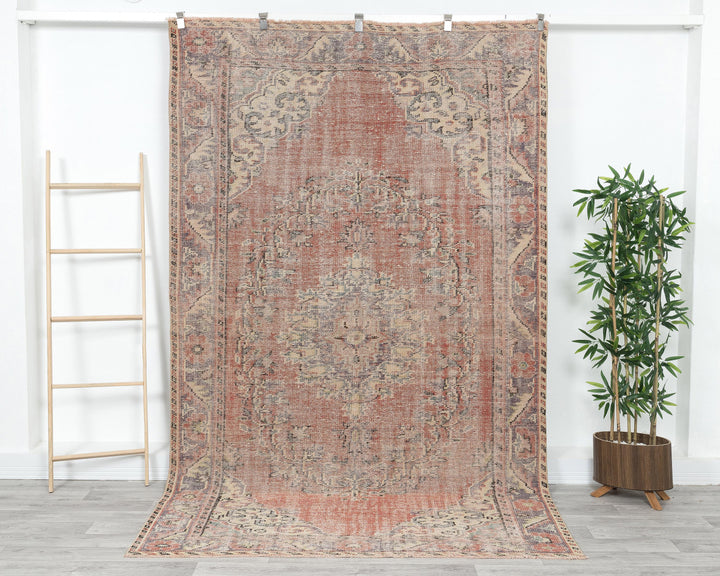 Pastel Oushak Rug 5' 8" x 9' | No. VR36411