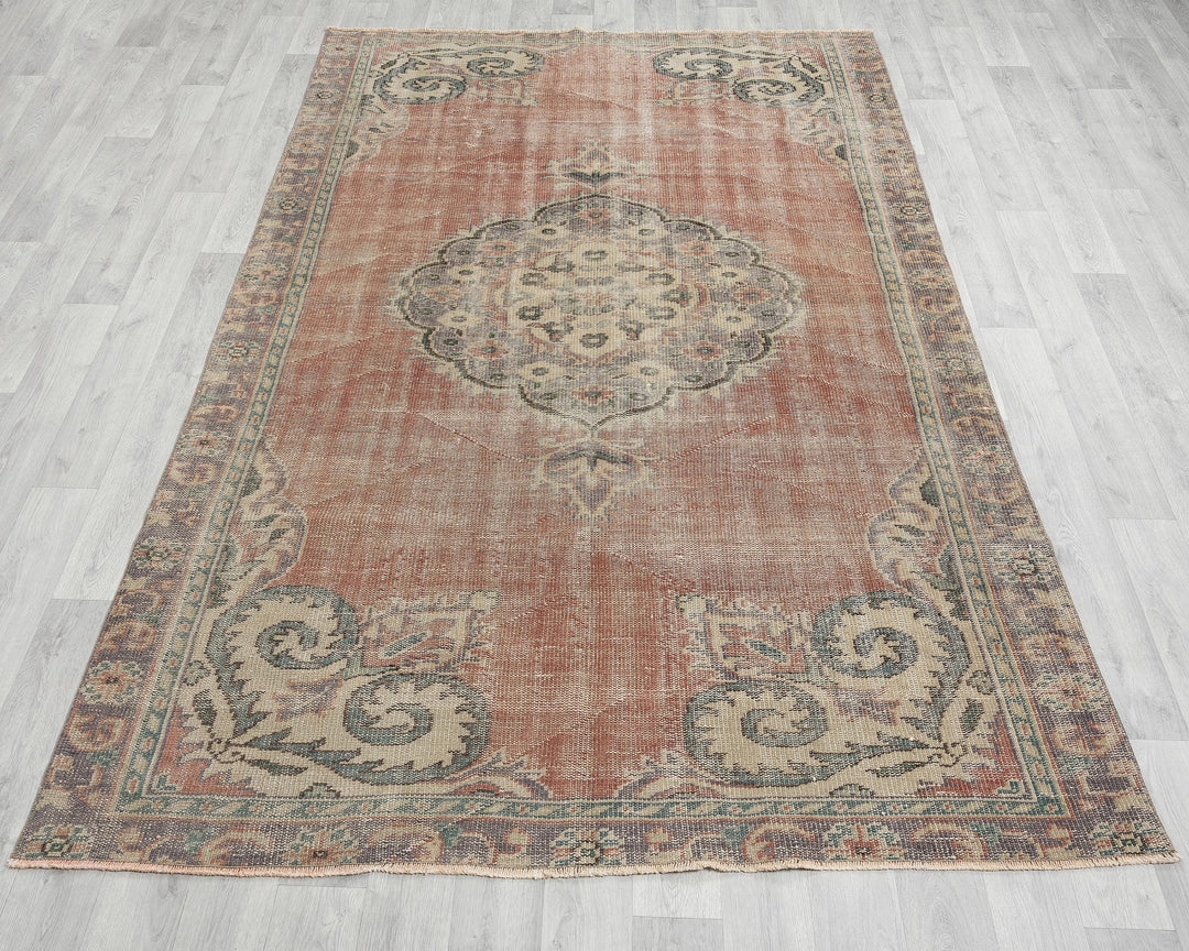 Rust Oushak Rug 5' 4" x 8' 6" | No. VR64831