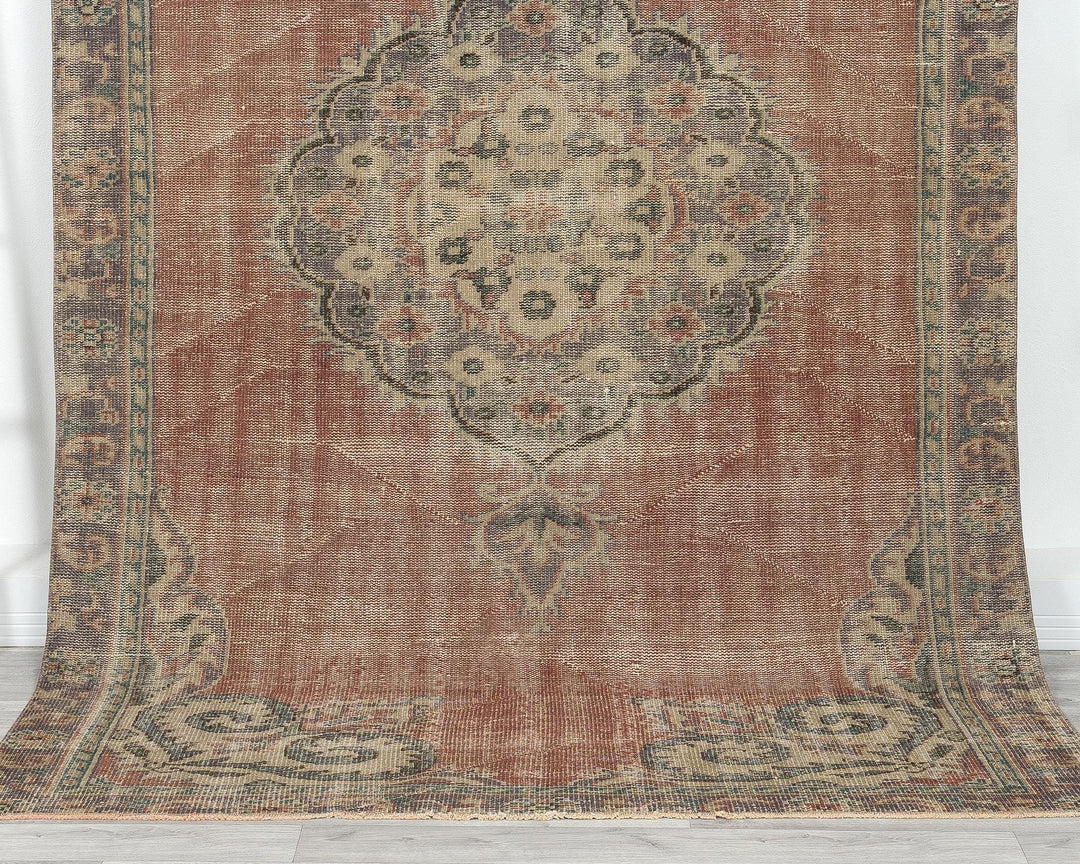 Rust Oushak Rug 5' 4" x 8' 6" | No. VR64831