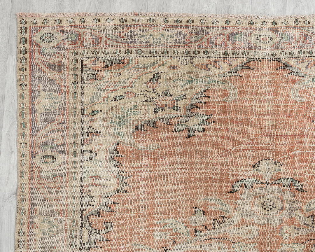 Muted Oushak Rug 5' 6" x 9' 2" | No. VR39869
