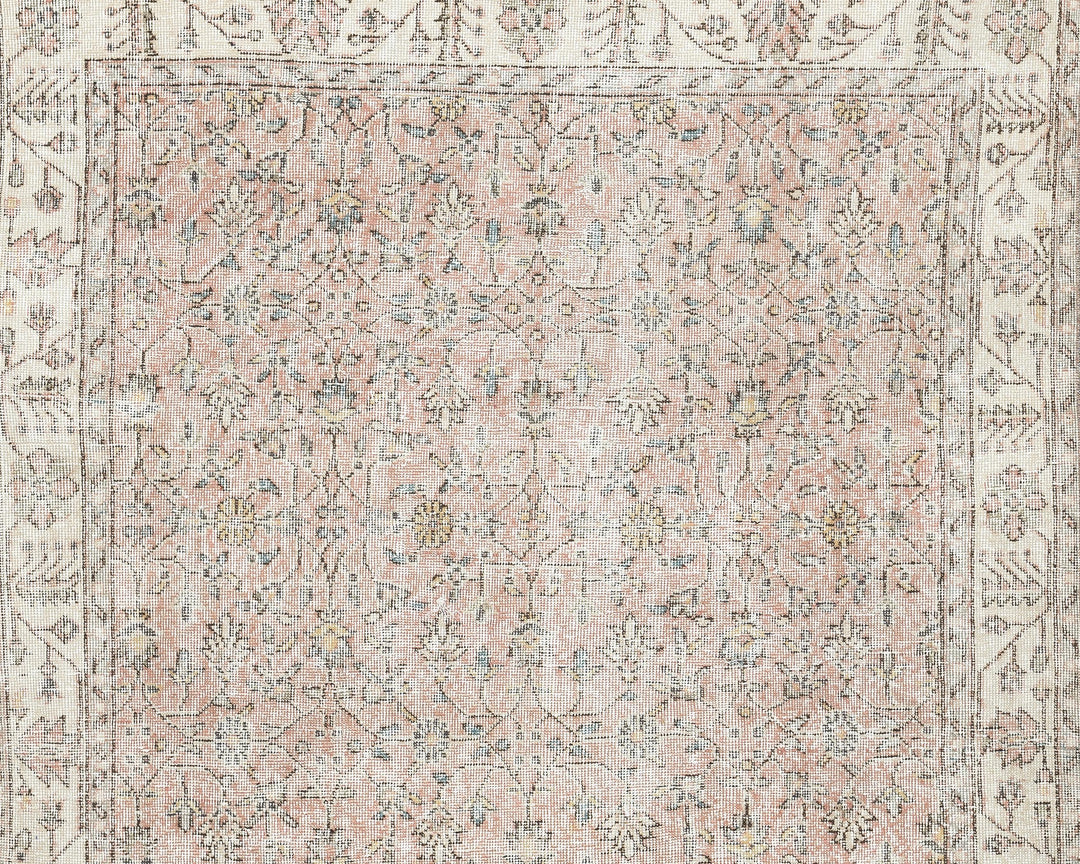 Pink Oushak Rug 5' 8" x 9' 7" | No. VR96976