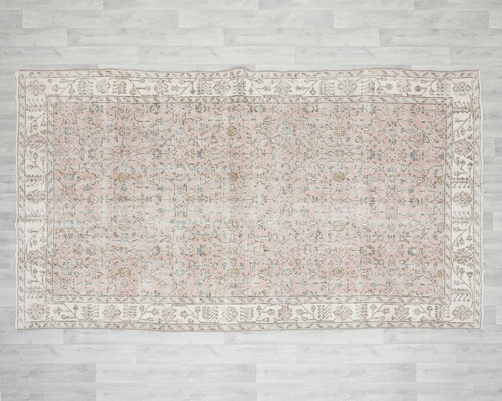 Pink Oushak Rug 5' 8" x 9' 7" | No. VR96976