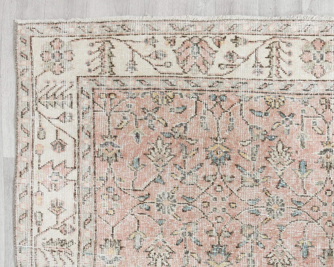 Pink Oushak Rug 5' 8" x 9' 7" | No. VR96976