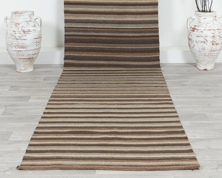 Brown Runner Rug 2' 11" x 12' 9" | No. VR21395