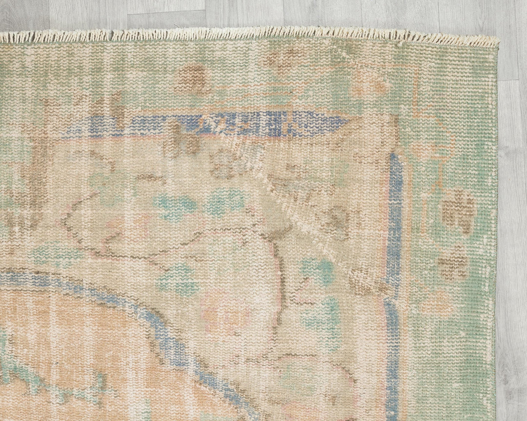Faded Oushak Rug 6' 6" x 10' 10" | No. VR61624