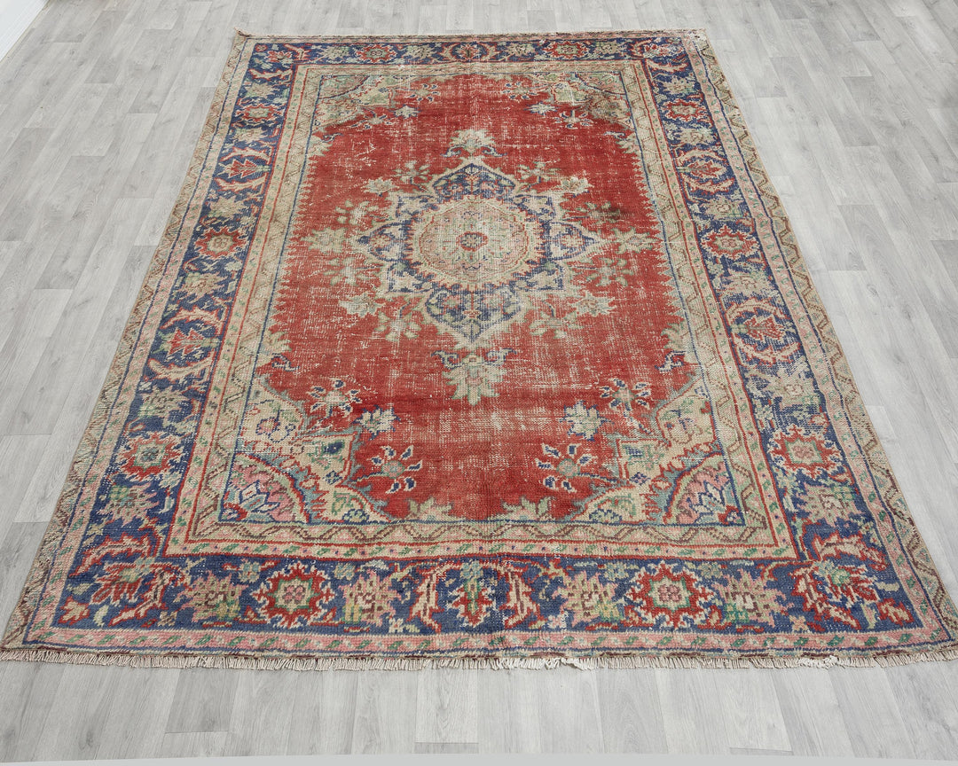 Oushak Rug 6' 11" x 9' 1" | No. VR57505