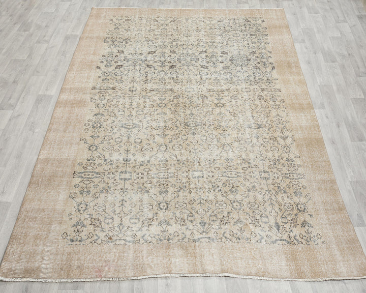 Faded Oushak Rug 6' 11" x 10' | No. VR86985