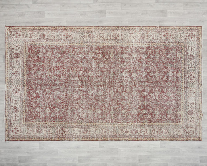 Neutral Oushak Rug 6' 6" x 10' 6" | No. VR56689