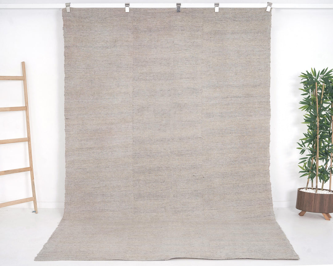 Neutral Kilim Rug 6' 1" x 9' 8" | No. VR12582