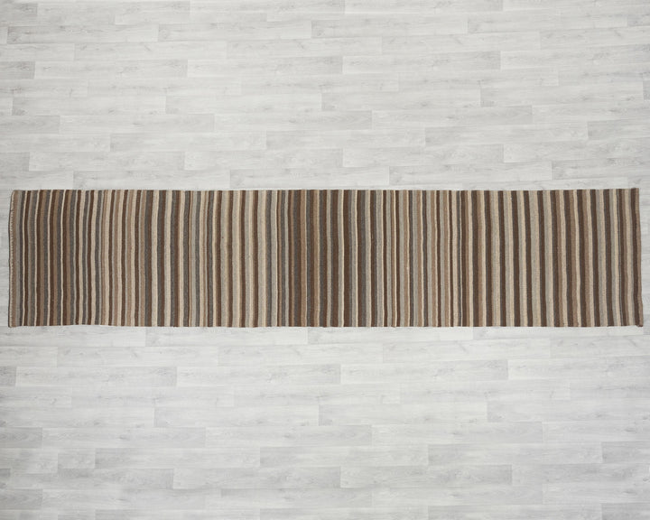 Brown Runner Rug 2' 11" x 12' 9" | No. VR21395