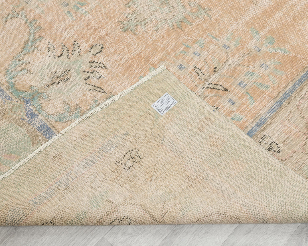 Faded Oushak Rug 6' 6" x 10' 10" | No. VR61624