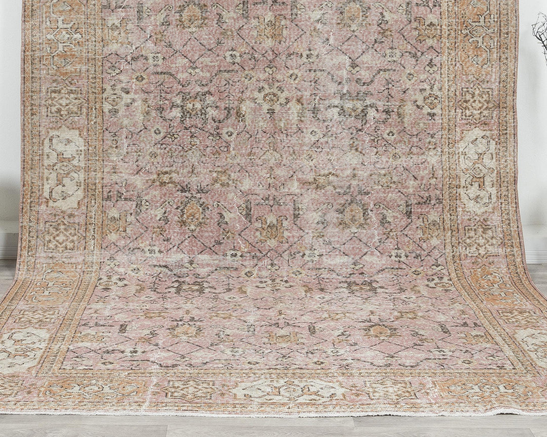 Faded Oushak Rug 7' x 11' | No. VR39054