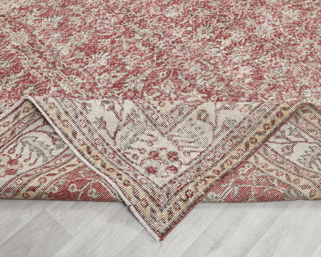 Neutral Oushak Rug 6' 6" x 10' 6" | No. VR56689