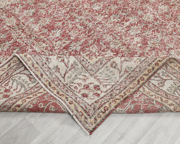 Neutral Oushak Rug 6' 6" x 10' 6" | No. VR56689