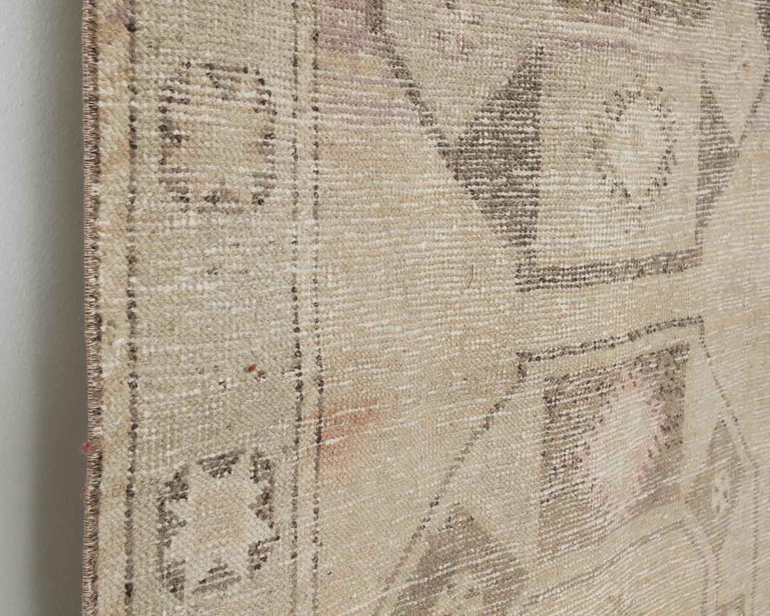Beige Runner Rug 3' 7" x 12' 8" | No. VR15654