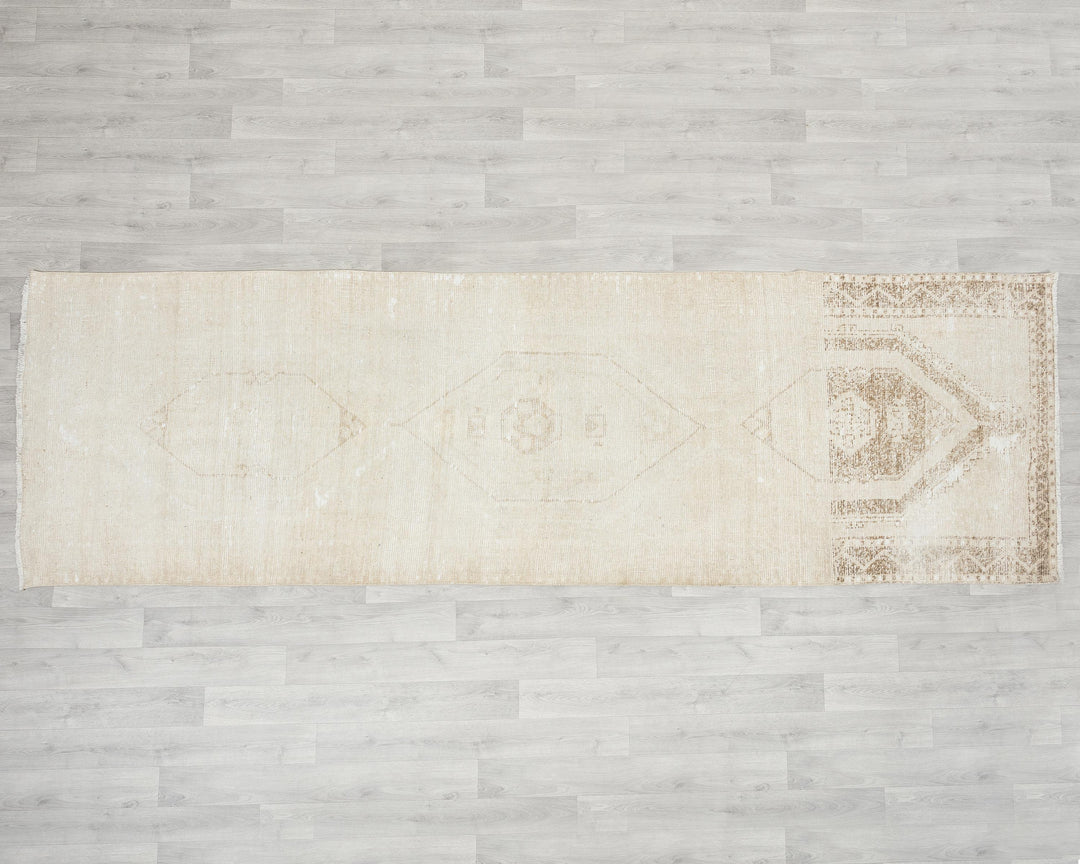 Beige Runner Rug 3' 7" x 11' 6" | No. VR28086