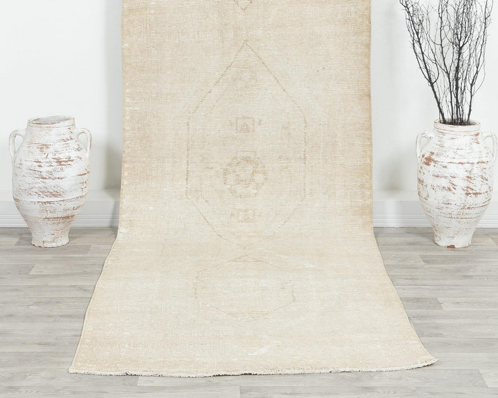 Beige Runner Rug 3' 7" x 11' 6" | No. VR28086