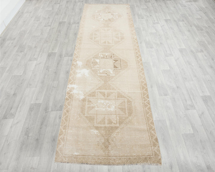 Beige Runner Rug 3' 7" x 12' 1" | No. VR35358