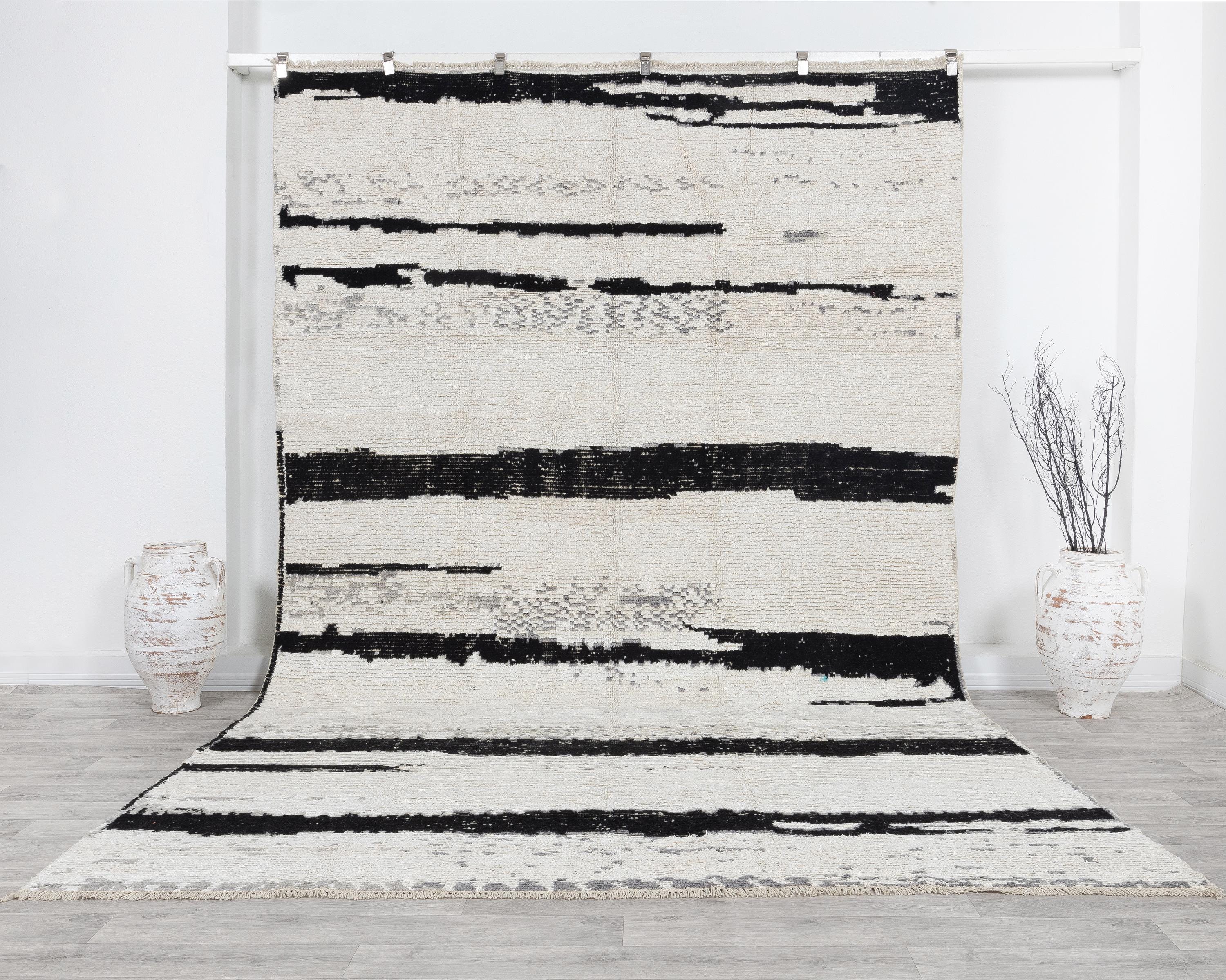 Black Turkish Vintage Rug 7' 7