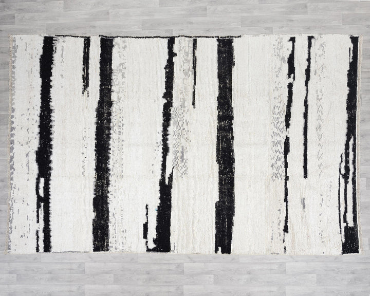 Black Vintage Turkish Rug 7' 7" x 11' 5" | No. VR44442