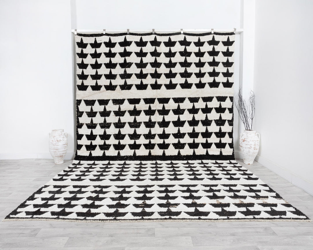 Black Vintage Turkish Rug 9' 4" x 12' 10" | No. VR97108
