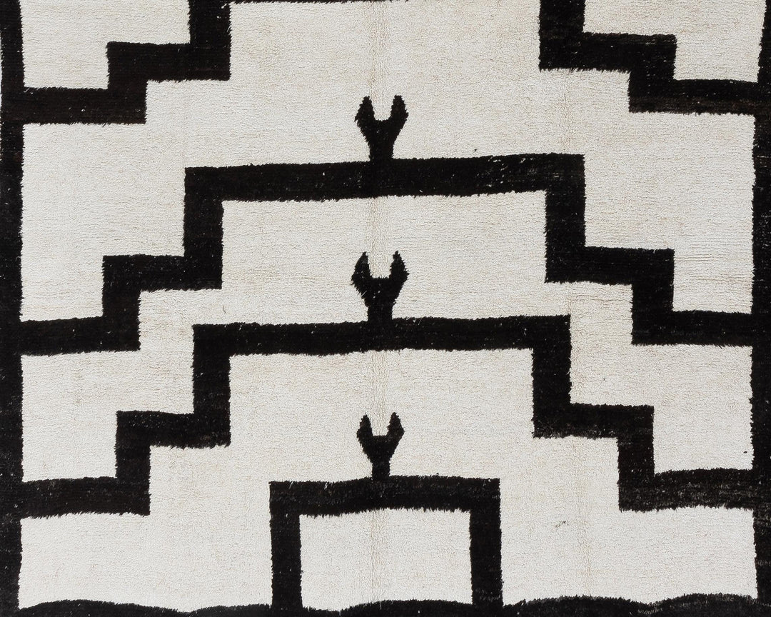 Black Vintage Turkish Rug 9' 5" x 12' 5" | No. VR80788