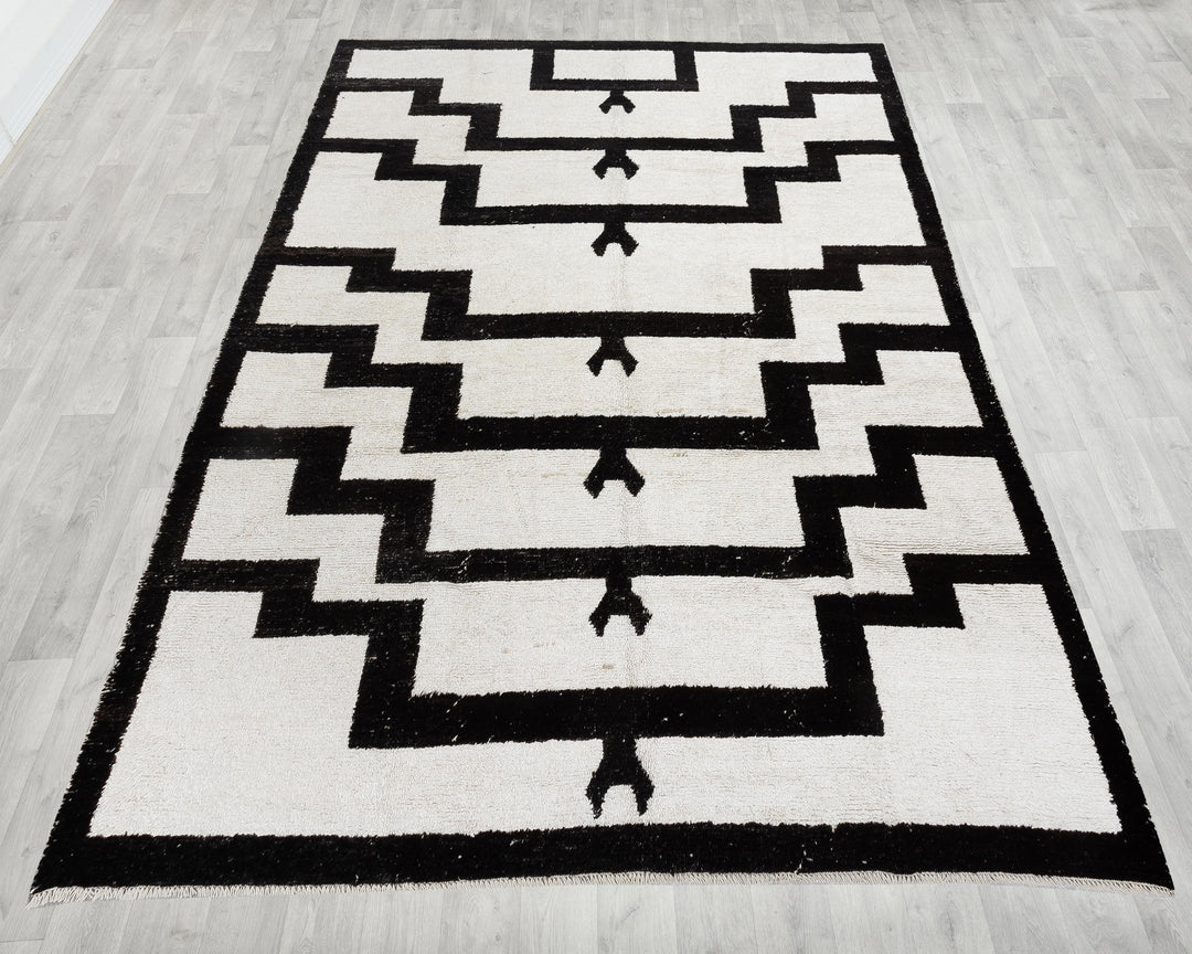 Black Vintage Turkish Rug 9' 5" x 12' 5" | No. VR80788