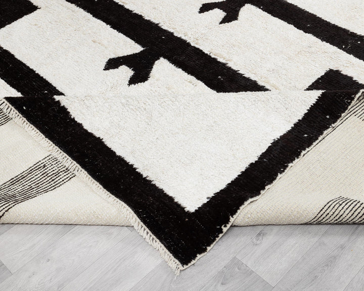Black Vintage Turkish Rug 9' 5" x 12' 5" | No. VR80788