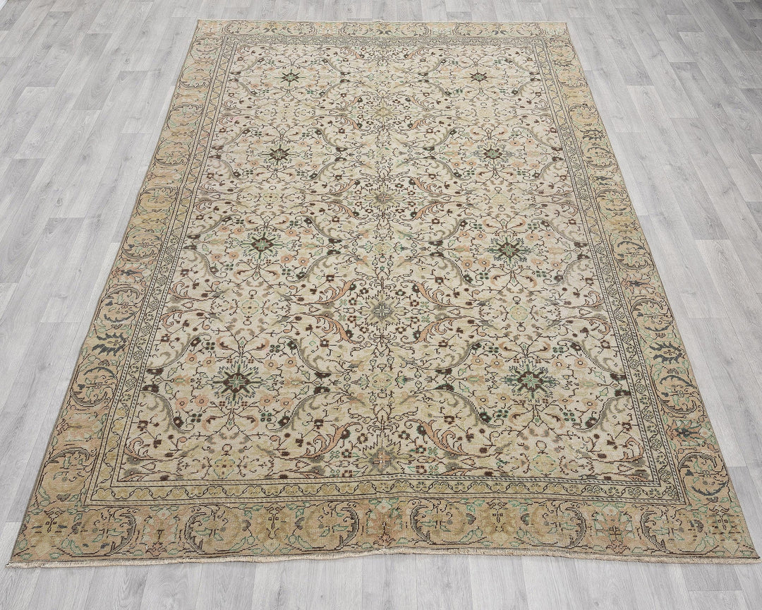 Muted Oushak Rug 5' 10" x 8' 10" | No. VR97139