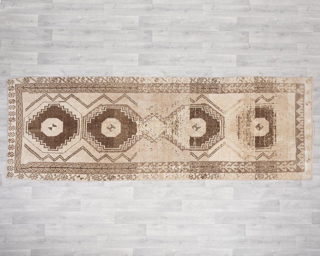 Beige Runner Rug 3' 6" x 10' 1" | No. VR25626
