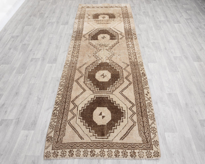 Beige Runner Rug 3' 6" x 10' 1" | No. VR25626
