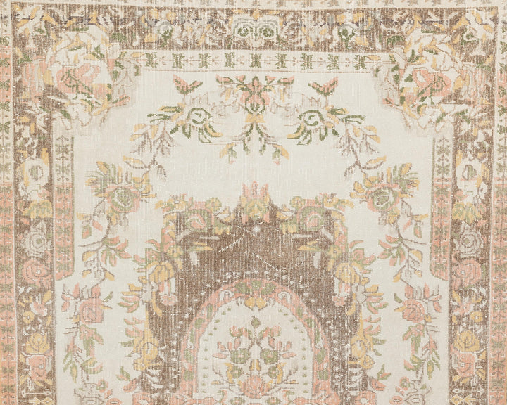 Beige Oushak Rug 6' 2" x 10' 2" | No. VR54224