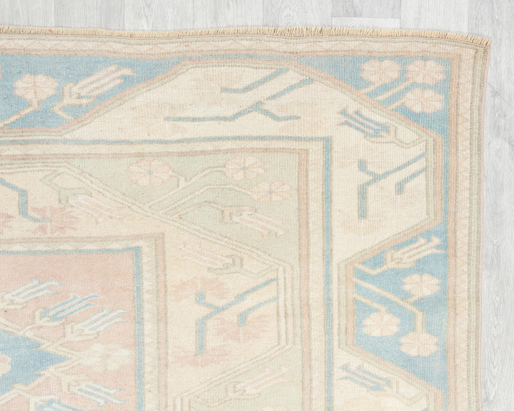 Faded Oushak Rug 6' 11" x 5' 11" | No. VR36354
