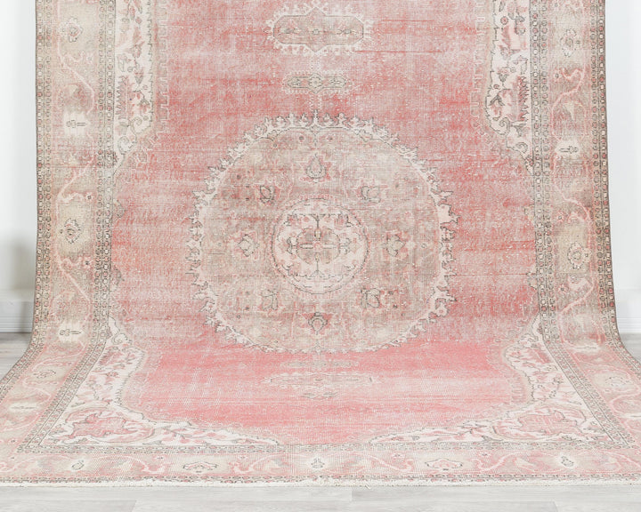 Pink Oushak Rug 6' 11" x 10' 10" | No. VR87300