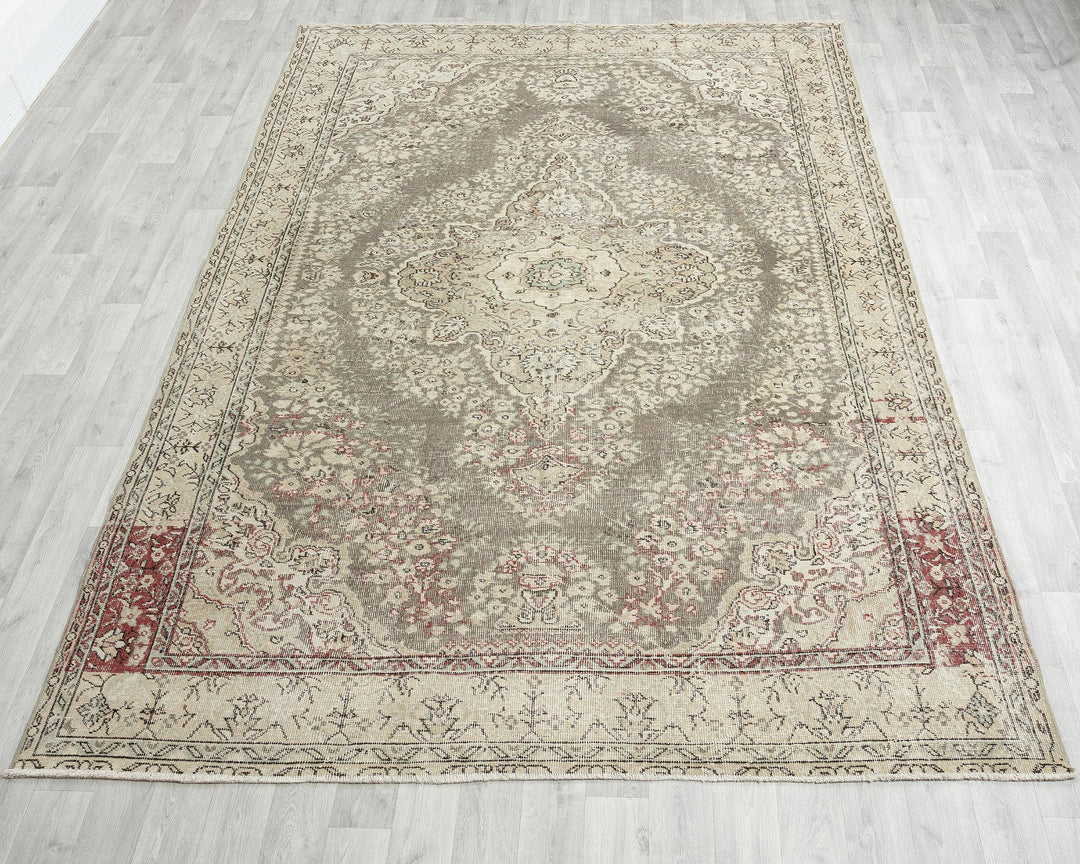 Blue Oushak Rug 6' 11" x 9' 11" | No. VR79994