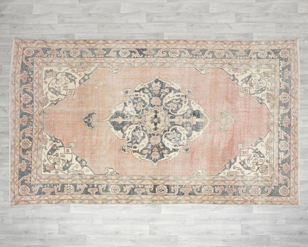 Pink Oushak Rug 10' 6" x 6' 4" | No. VR46451
