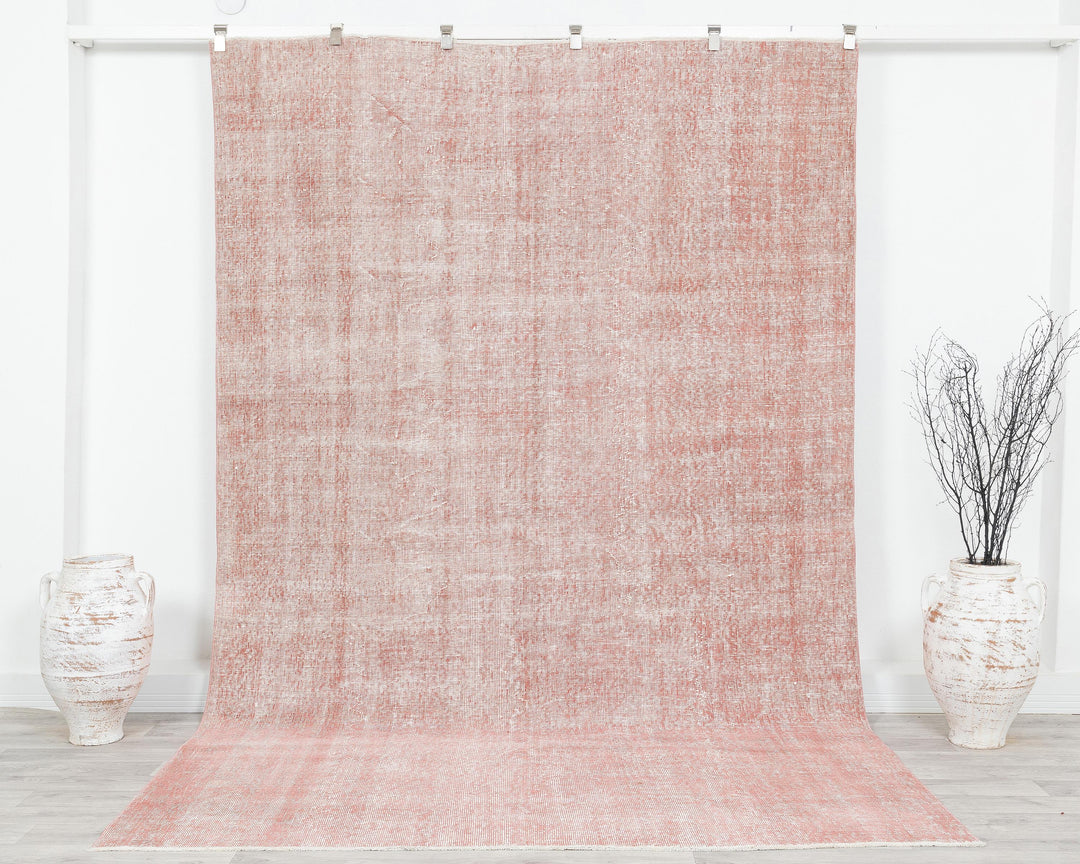 Pink Oushak Rug 6' 6" x 10' 2" | No. VR24862