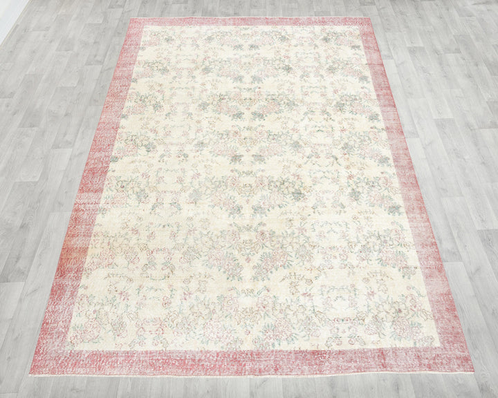Muted Oushak Rug 9' 8" x 6' 7" | No. VR81987