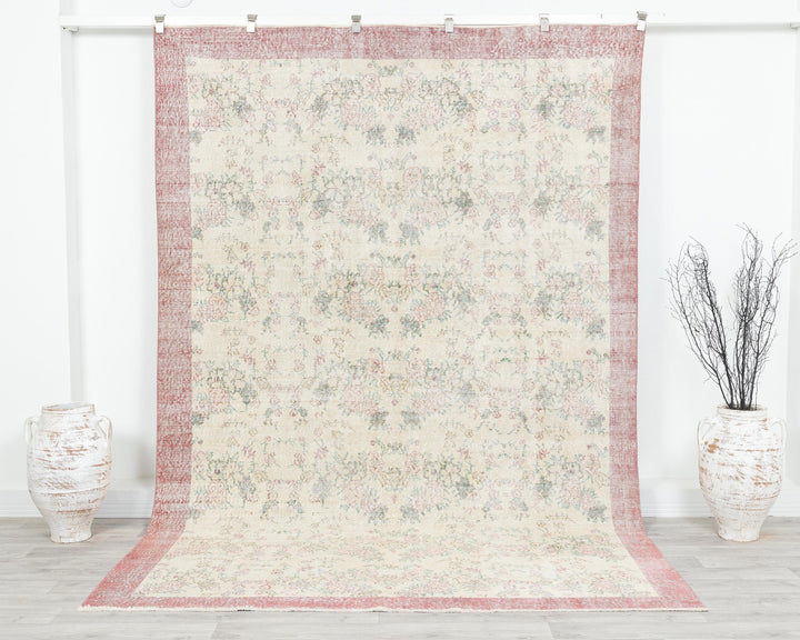 Muted Oushak Rug 9' 8" x 6' 7" | No. VR81987