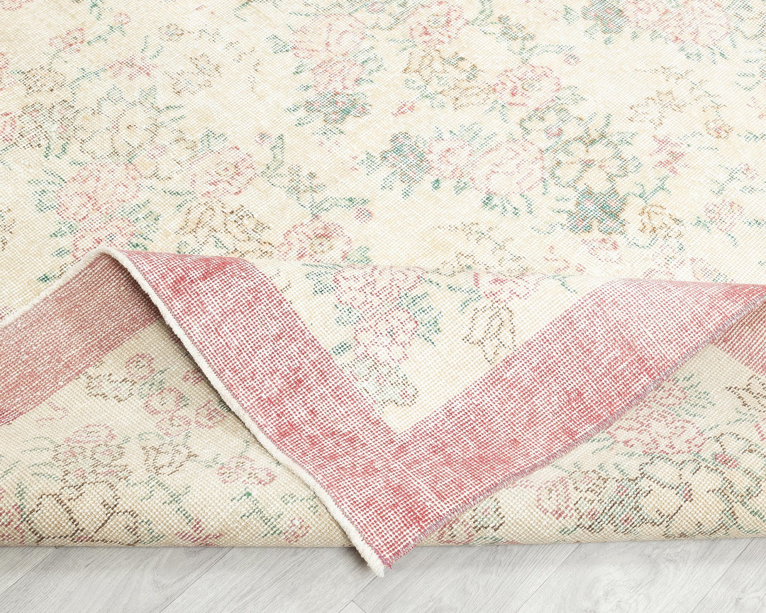 Muted Oushak Rug 9' 8" x 6' 7" | No. VR81987