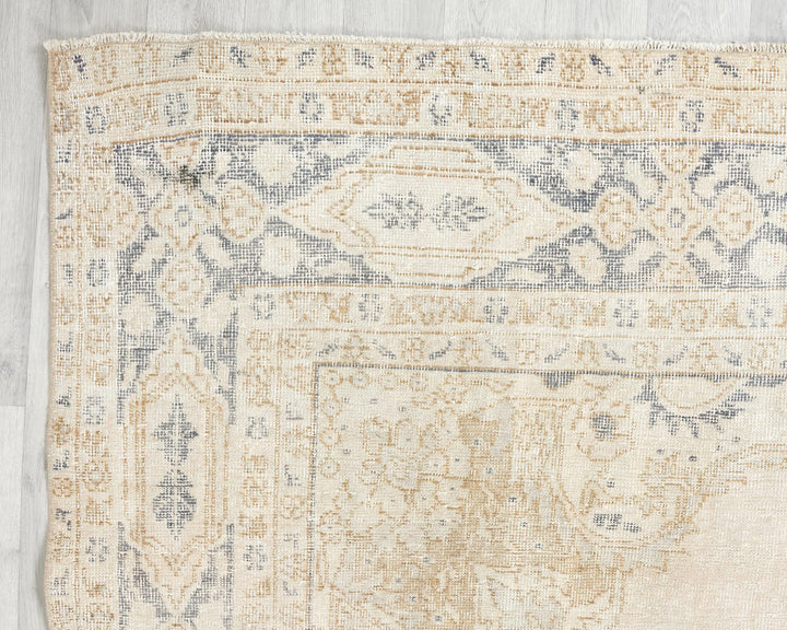 Beige Oushak Rug 10' 8" x 6' 9" | No. VR19734