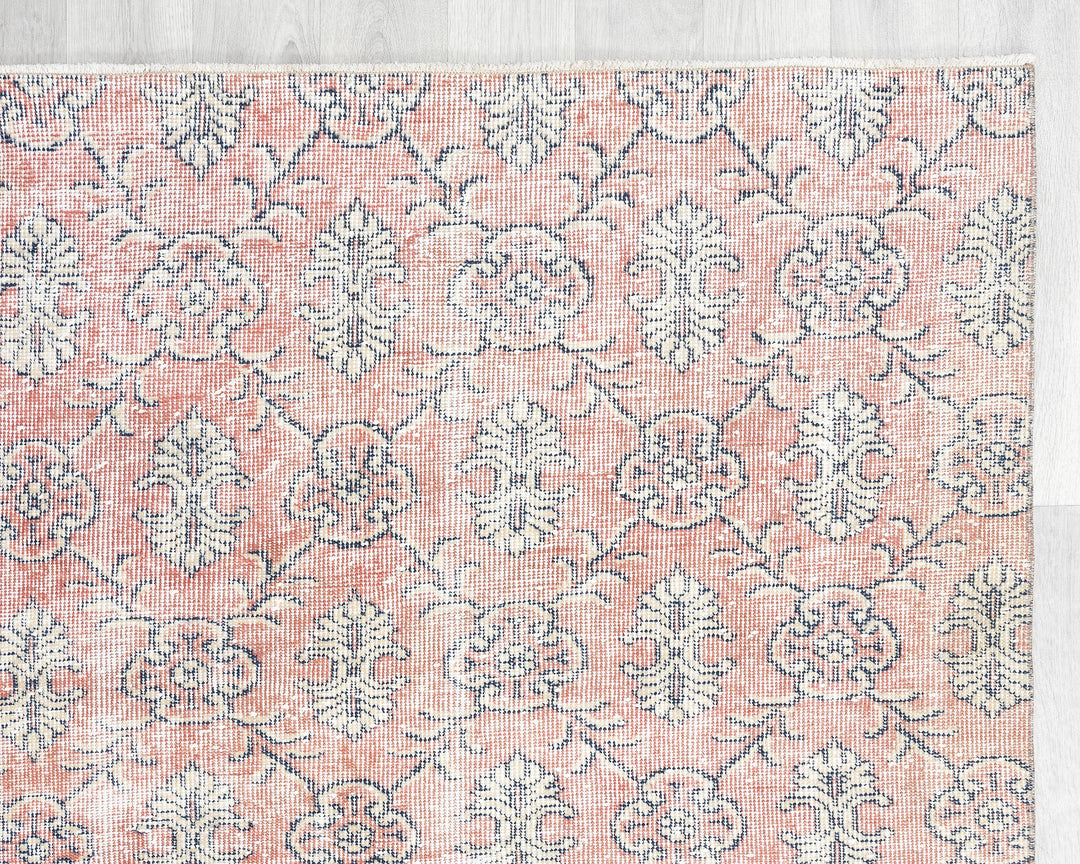 Pink Oushak Rug 10' 4" x 7' 3" | No. VR71055