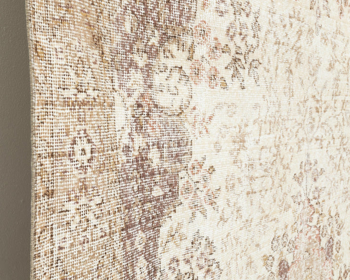 Beige Oushak Rug 10' 8" x 6' 5" | No. VR67063