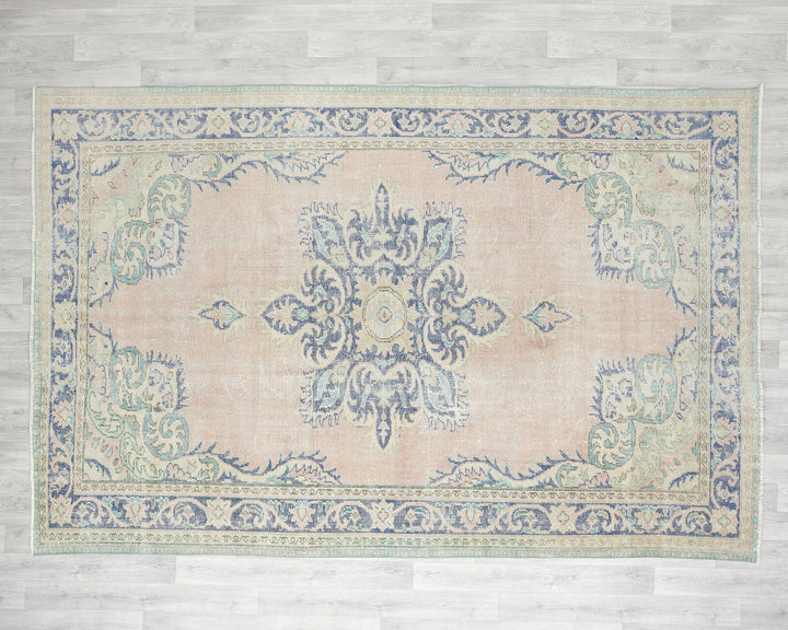 Faded Oushak Rug 10' x 6' 11" | No. VR95912