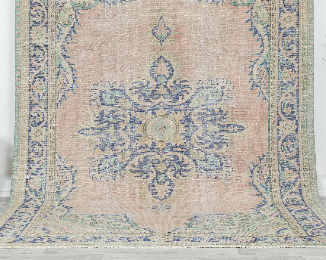 Faded Oushak Rug 10' x 6' 11" | No. VR95912
