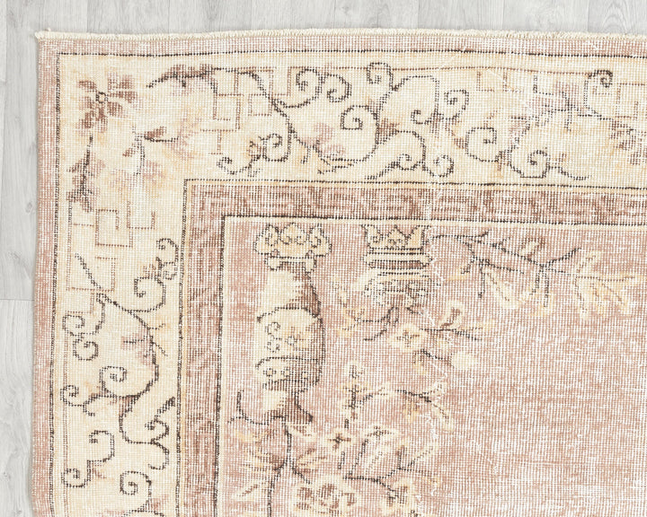 Neutral Oushak Rug 7' x 10' 5" | No. VR62787