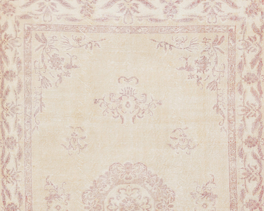Pink Oushak Rug 6' 5" x 9' 8" | No. VR28439