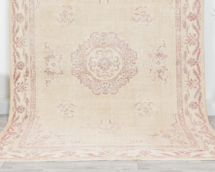 Pink Oushak Rug 6' 5" x 9' 8" | No. VR28439